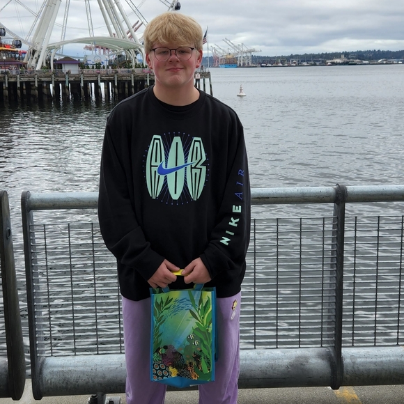 Men's Nike Air Graphic Sweatshirt 3XL - Picture 8 of 8